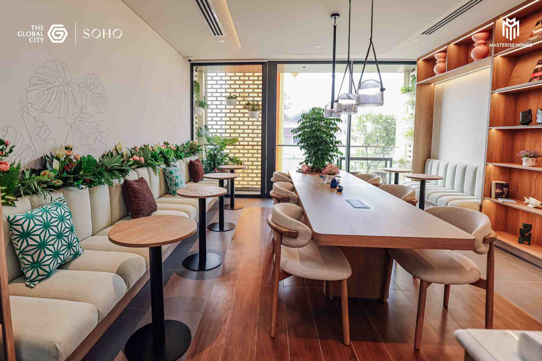 mặt bằng shophouse the global city, văn phòng shophouse global city, showroom global city, shophouse soho masterise homes.