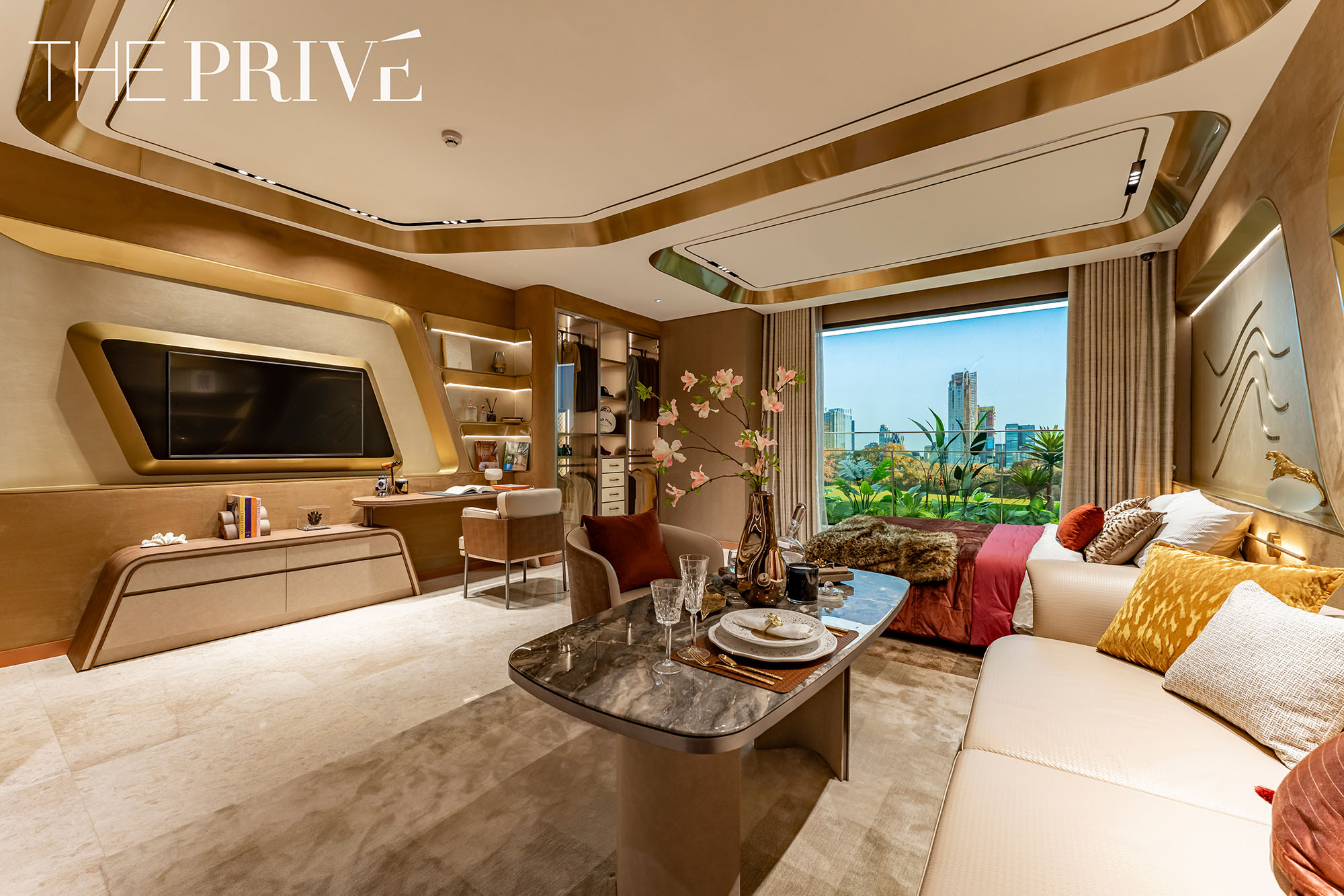 Sofa cao cấp, nội thất chung cư, dự án The Privé, phòng khách đẹp, The Privé Quận 2.